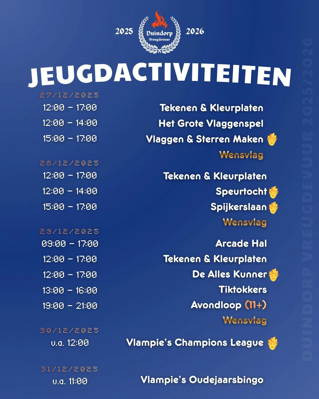 Jeugdactiviteiten 2025-2026